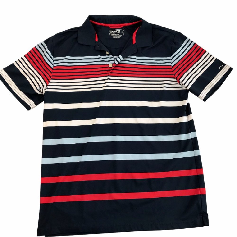 CHAPS 78M Golf Stay Dry Polo Shirt Short Sleeve M